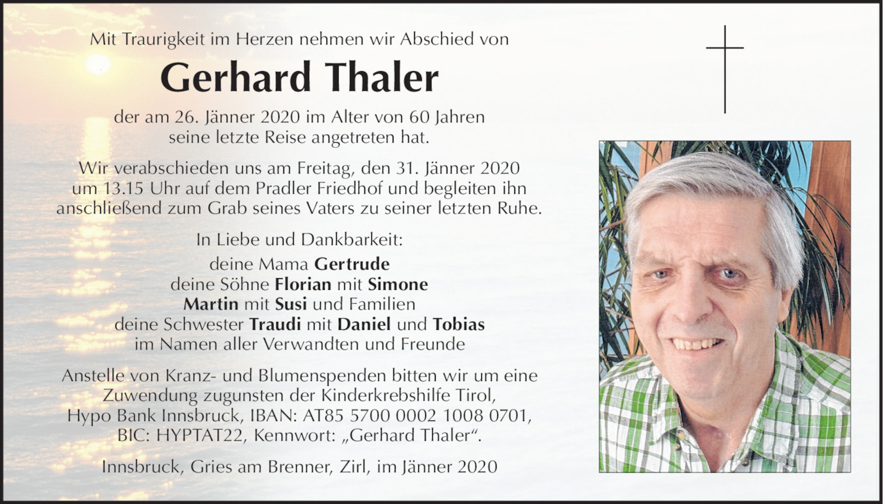 Gerhard Thaler Bild