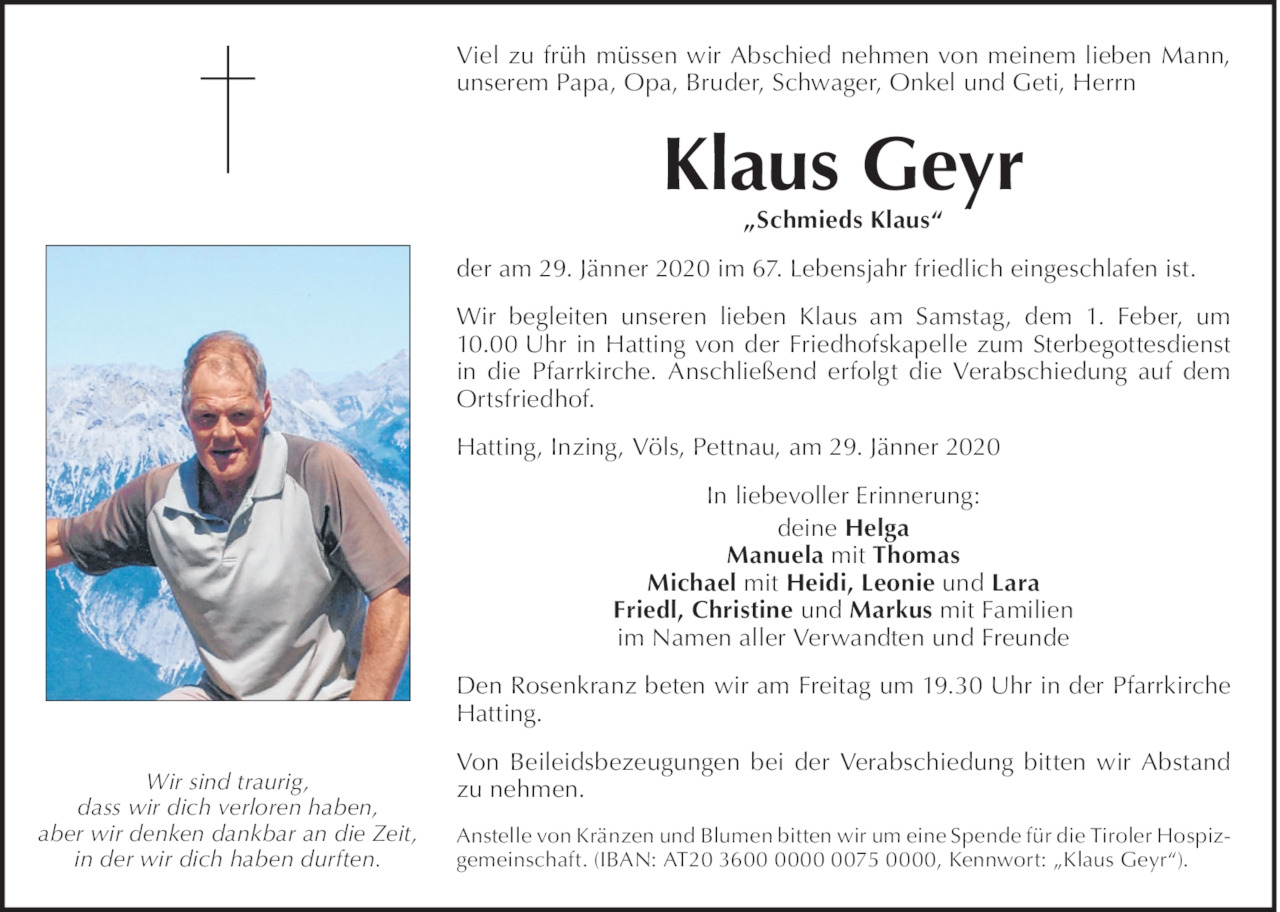 Klaus Geyr Bild
