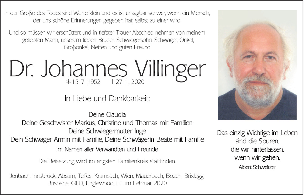 Johannes Villinger Bild