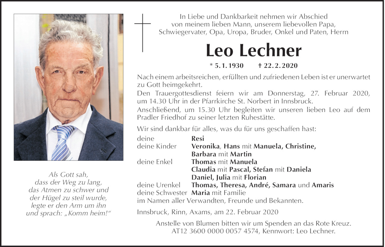 Leo Lechner Bild