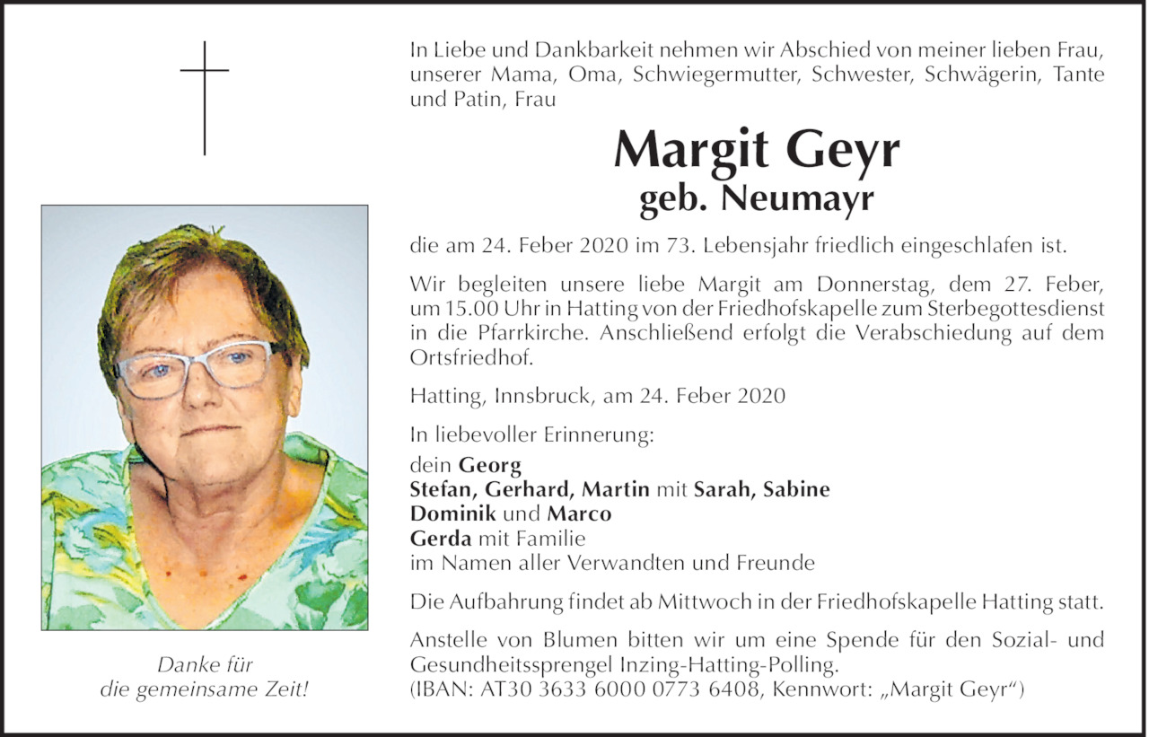 Margit Geyr Bild