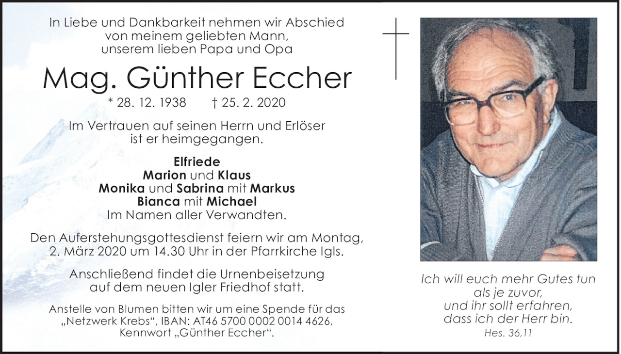 Günther Eccher Bild