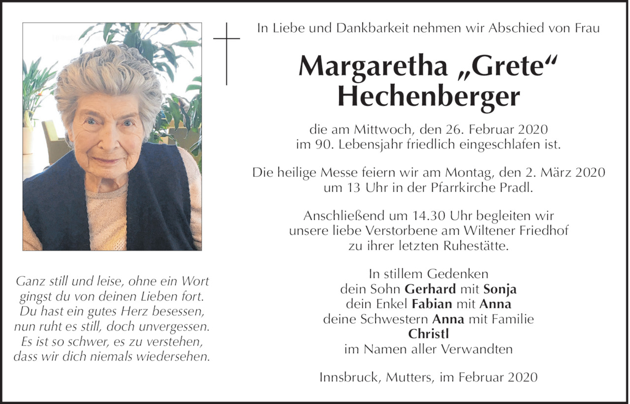Margaretha Hechenberger Bild
