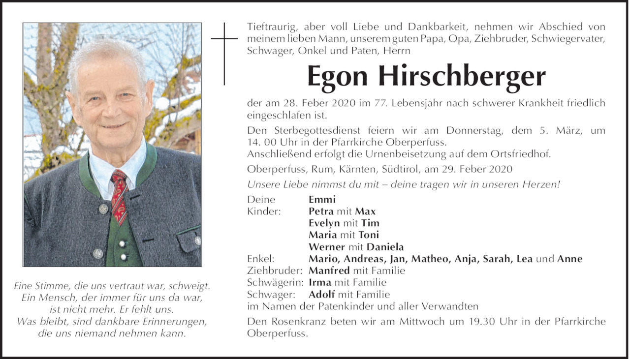 Egon Hirschberger Bild