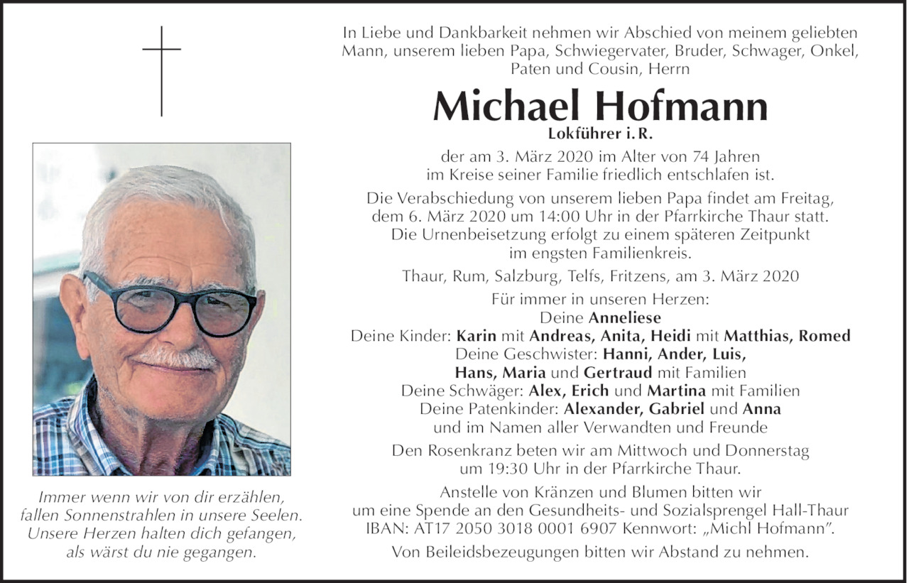 Michael  Hofmann Bild