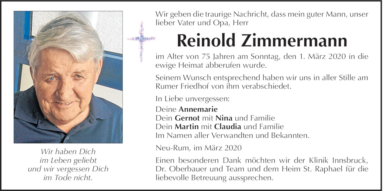Reinold Zimmermann Bild