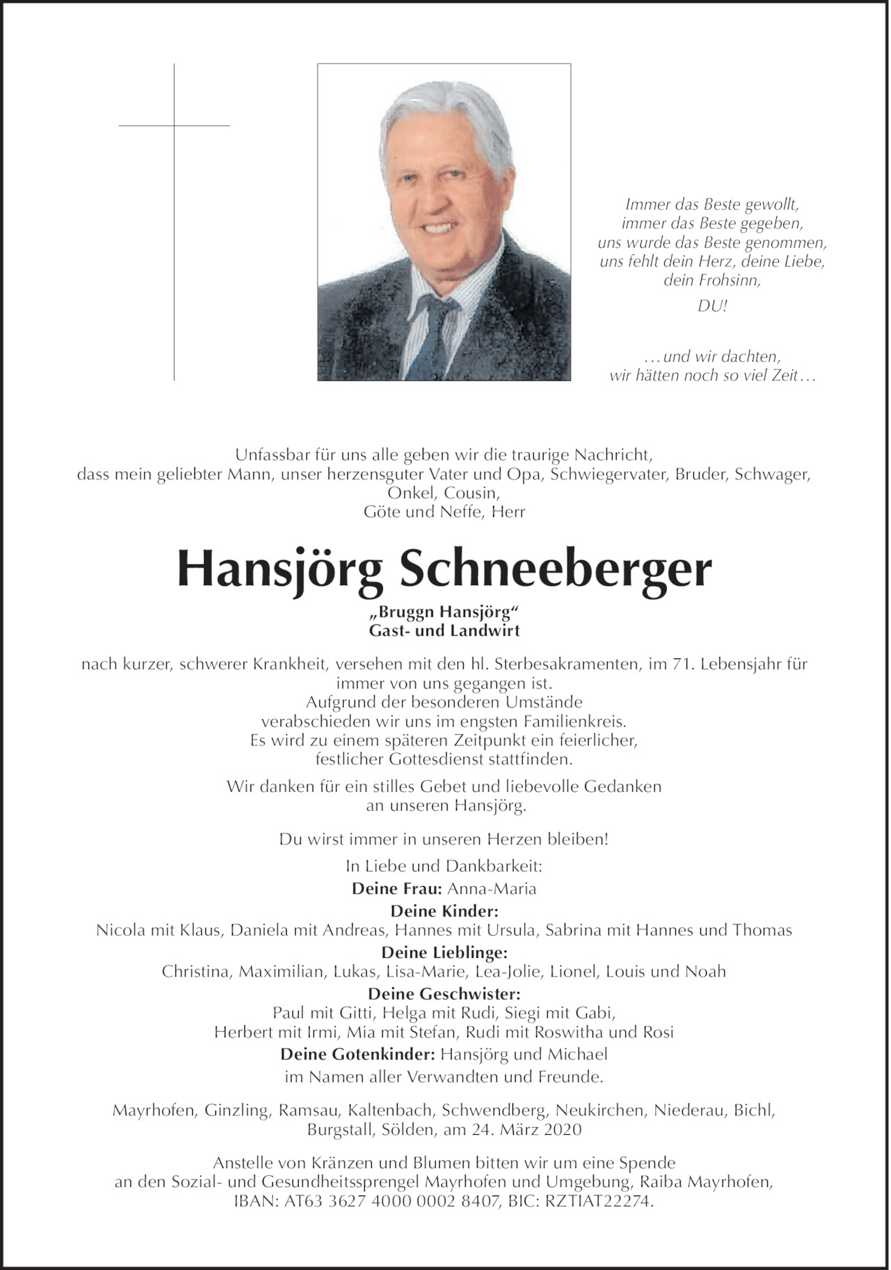 Hansjörg Schneeberger Bild