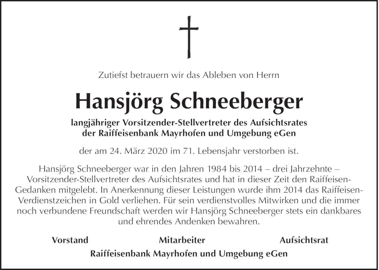 Hansjörg Schneeberger Bild
