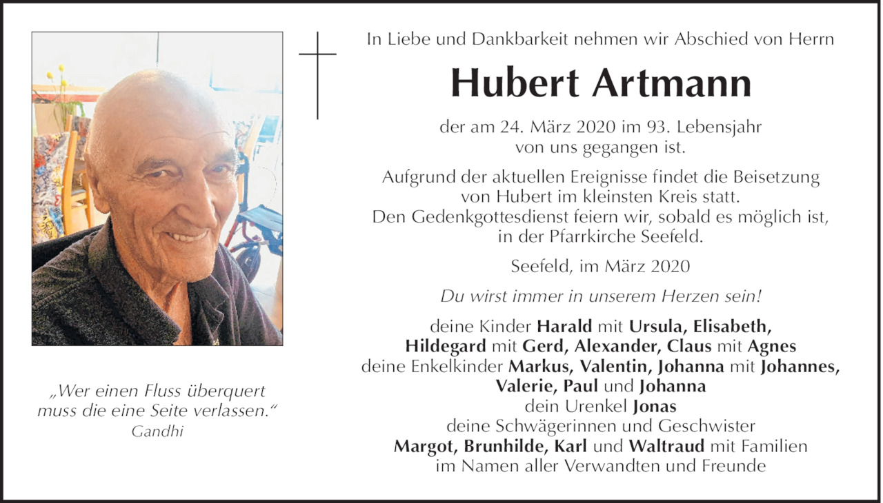 Hubert Artmann Bild