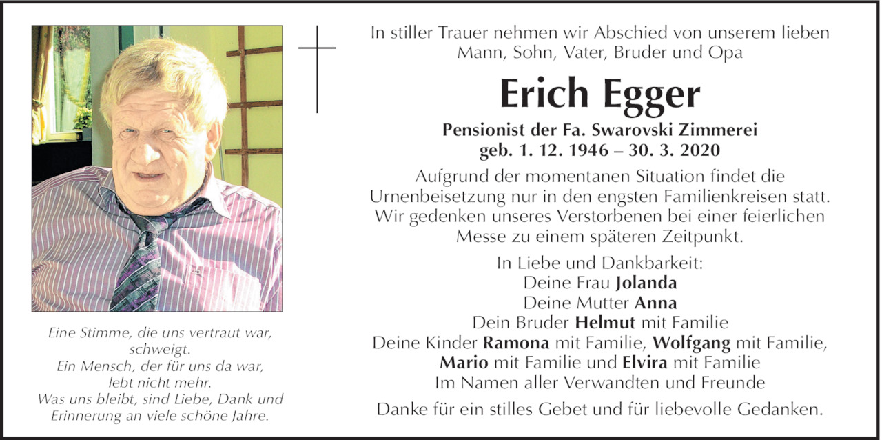 Erich Egger Bild