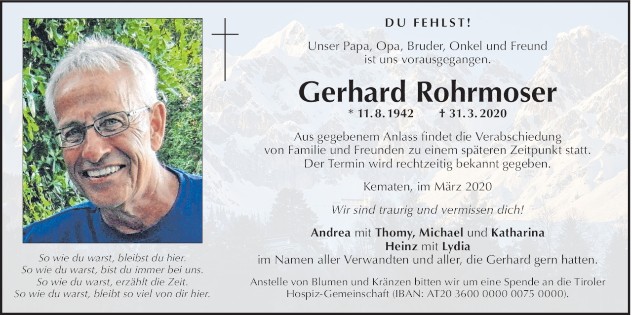 Gerhard Rohrmoser Bild