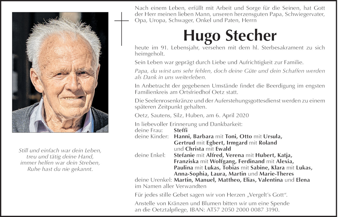 Hugo Stecher Bild