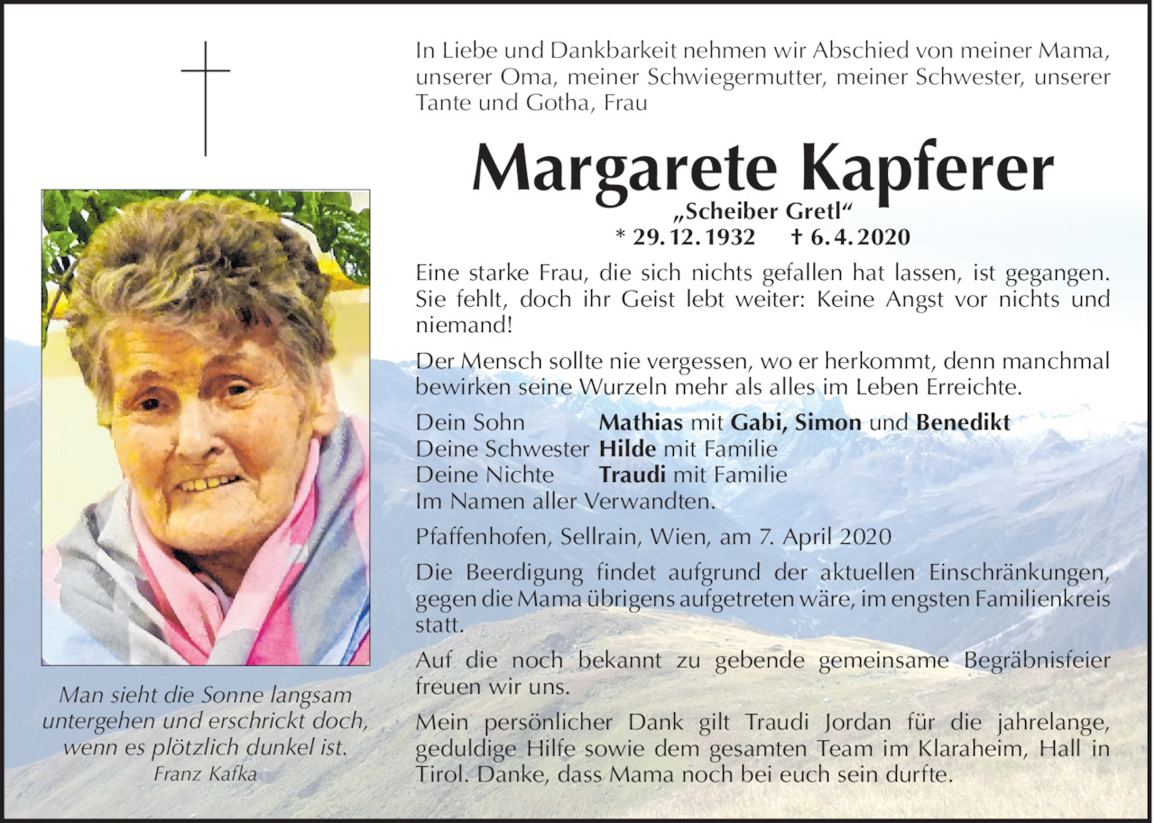 Margarete Kapferer  Bild