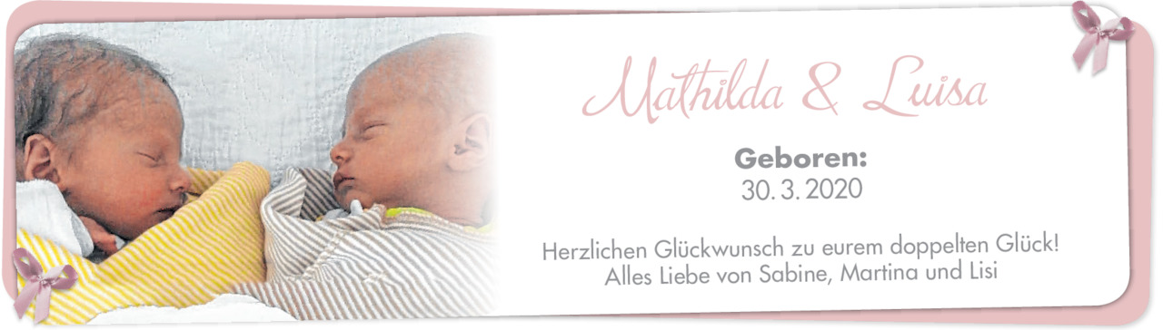 Mathilda und Luisa Bild