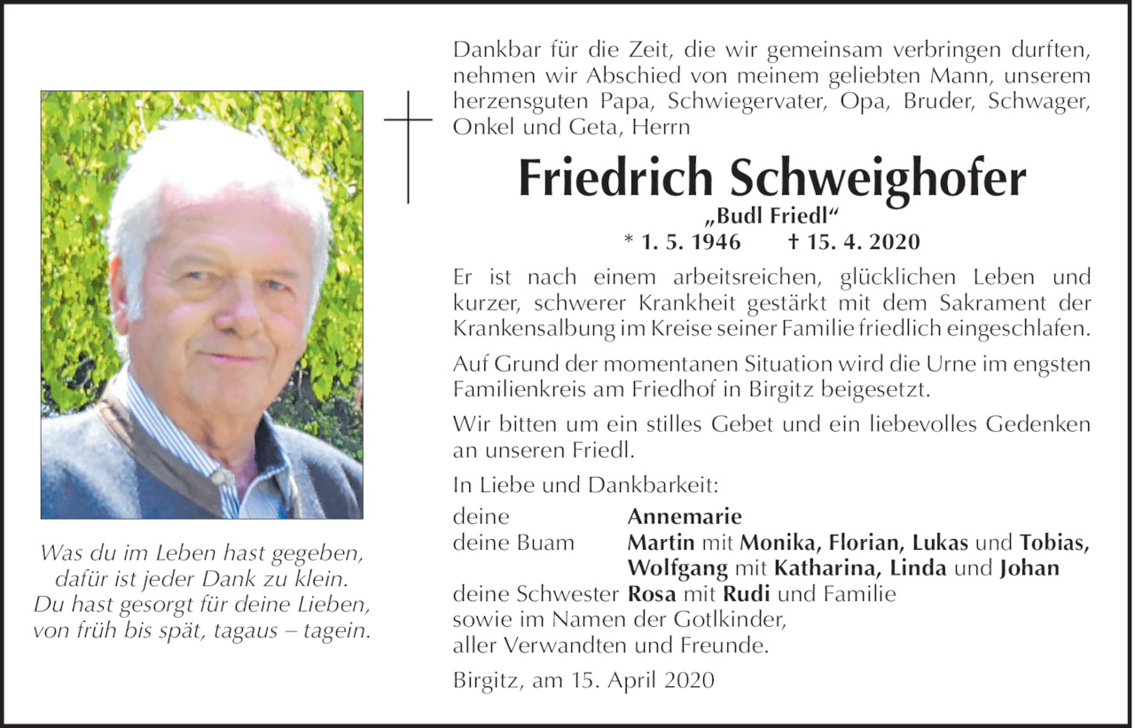 Friedrich  Schweighofer Bild