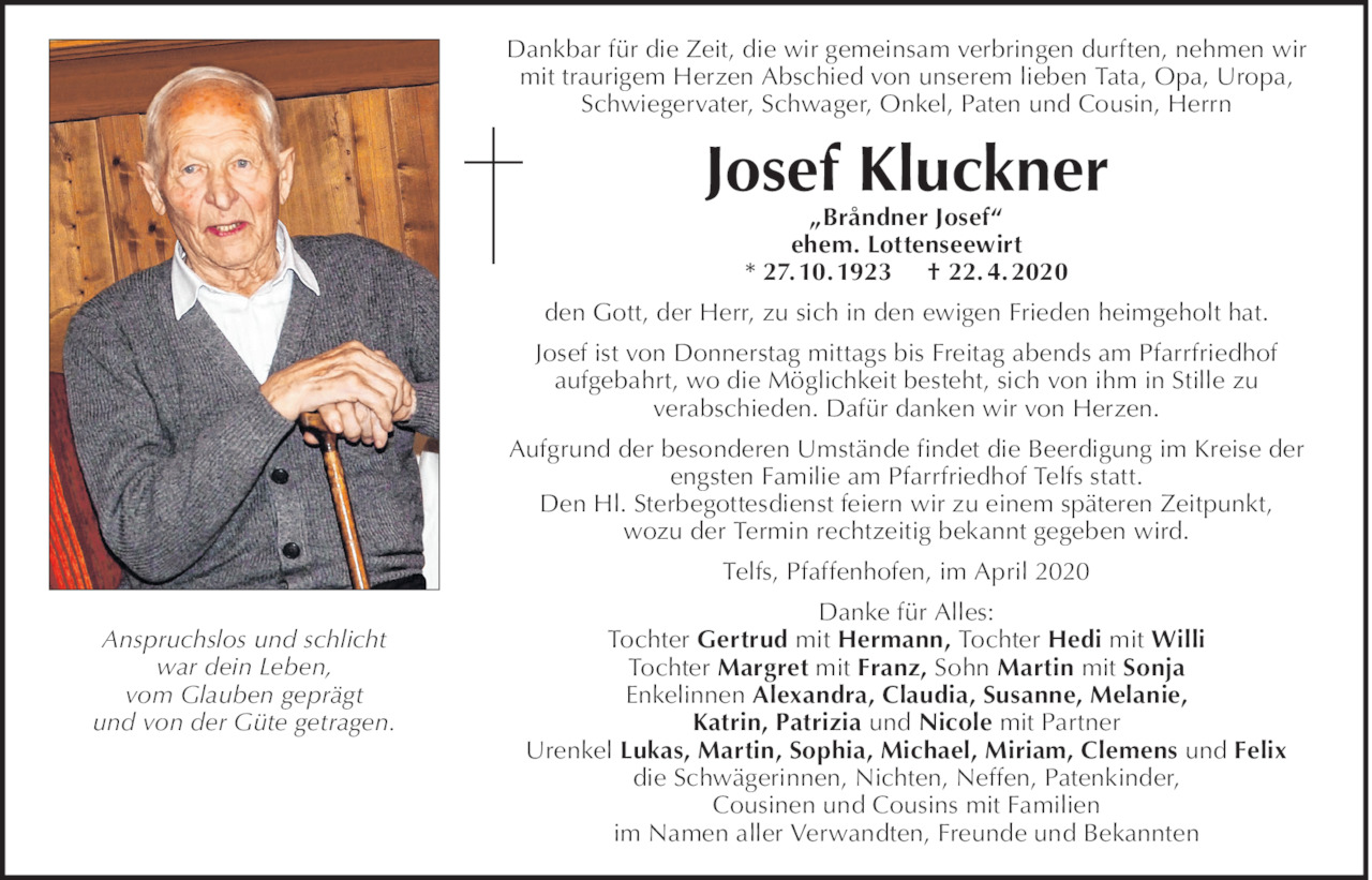 Josef Kluckner Bild