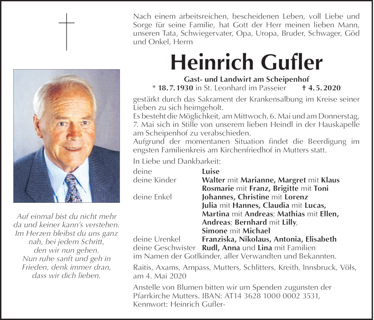 Heinrich  Gufler Bild