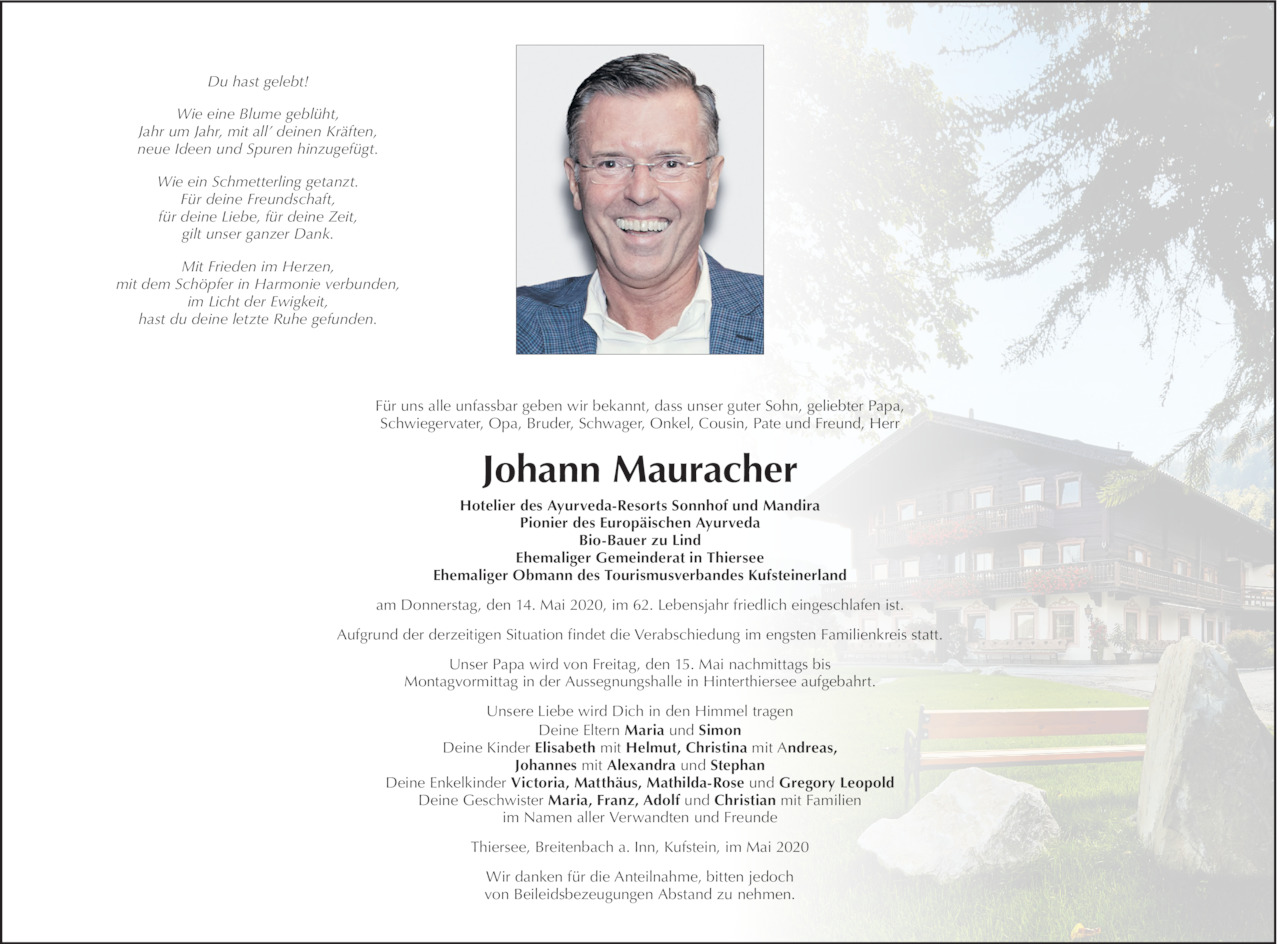 Johann Mauracher Bild