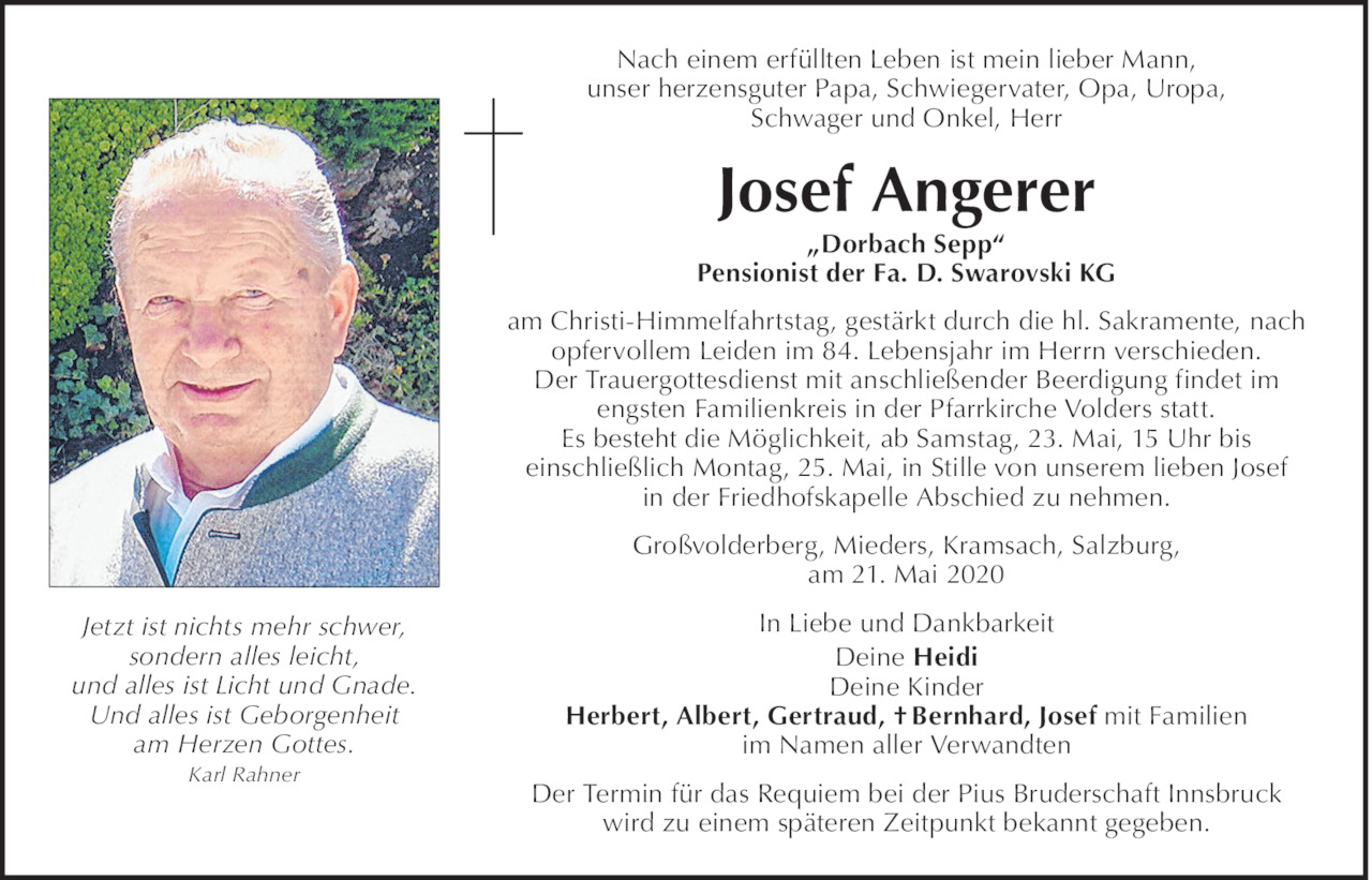 Josef Angerer Bild