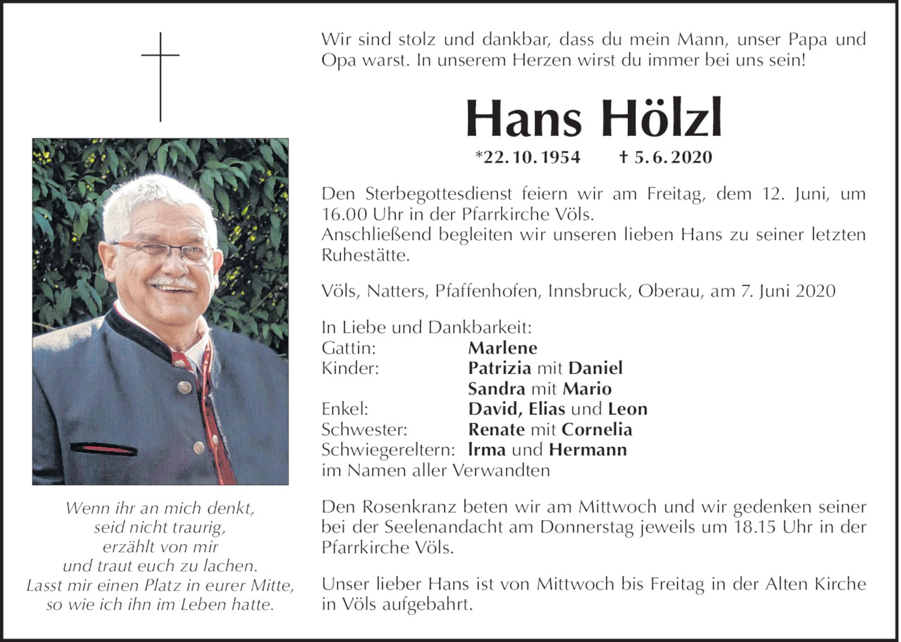 Hans Hölzl Bild