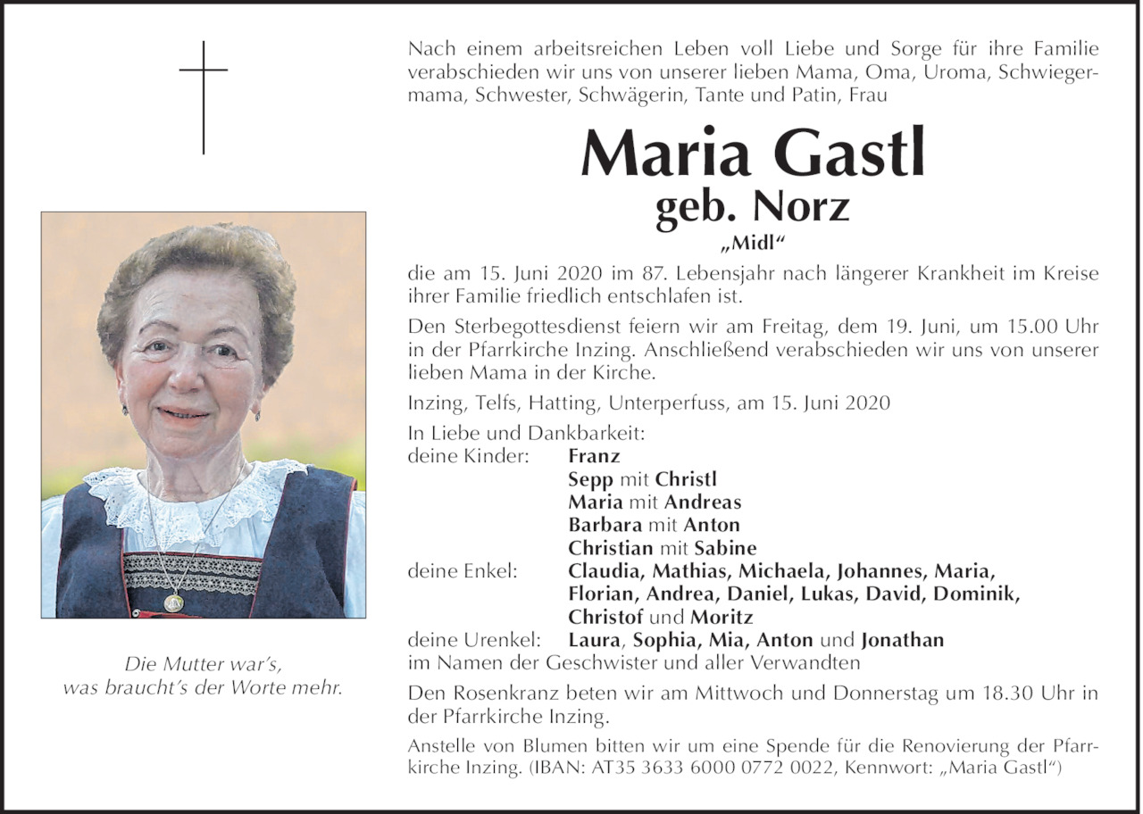 Maria Gastl Bild