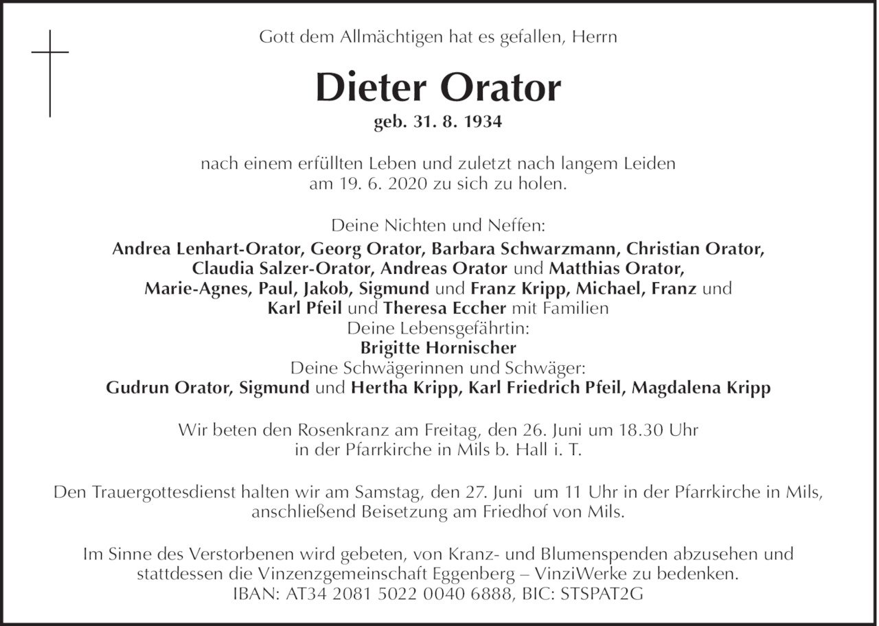 Dieter Orator Bild