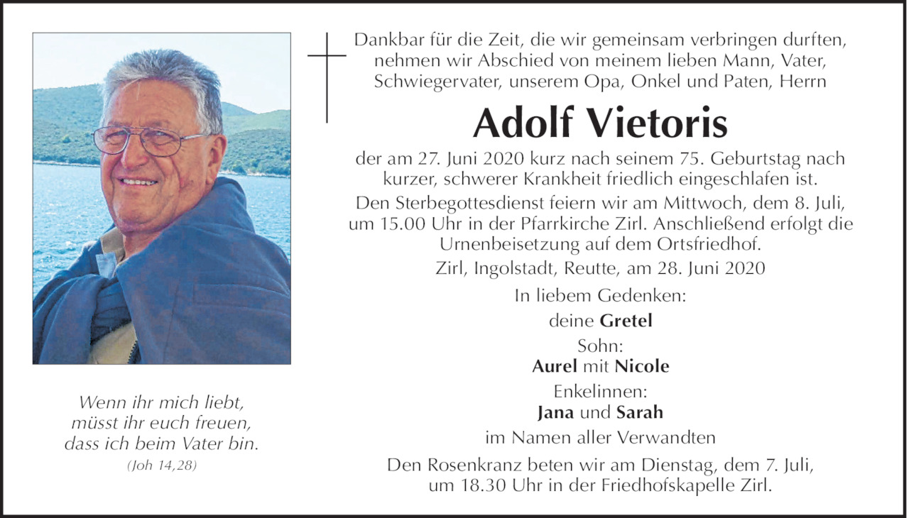 Adolf Vietoris Bild