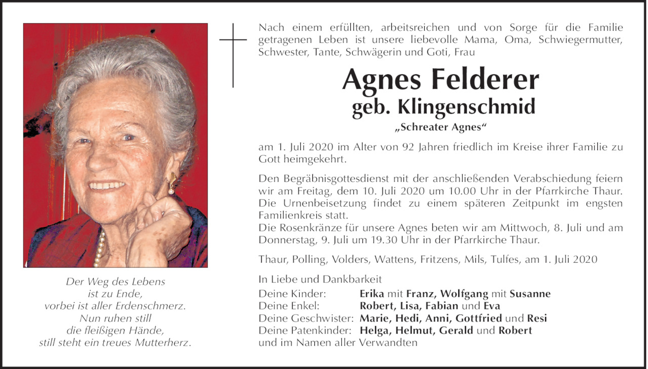 Agnes Felderer Bild