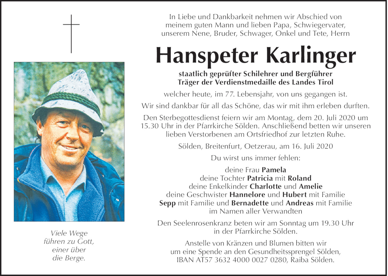 Hanspeter Karlinger Bild