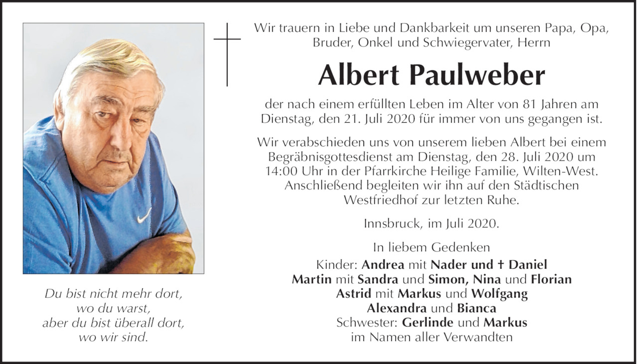 Albert Paulweber Bild