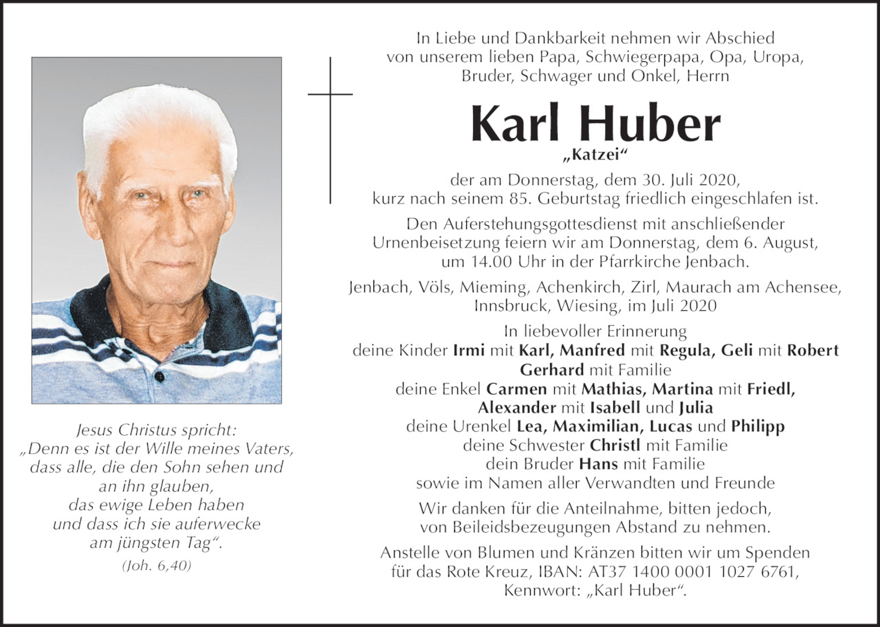 Karl Huber Bild