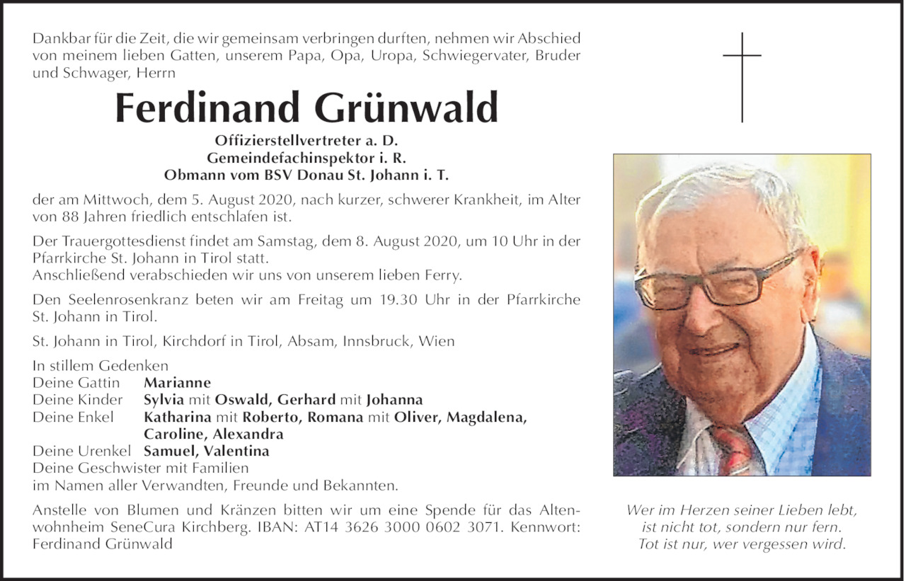 Ferdinand Grünwald Bild
