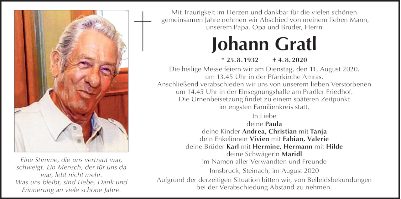 Johann Gratl Bild