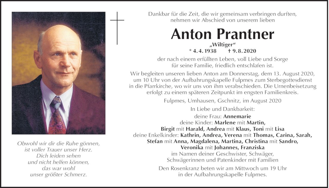 Anton Prantner Bild