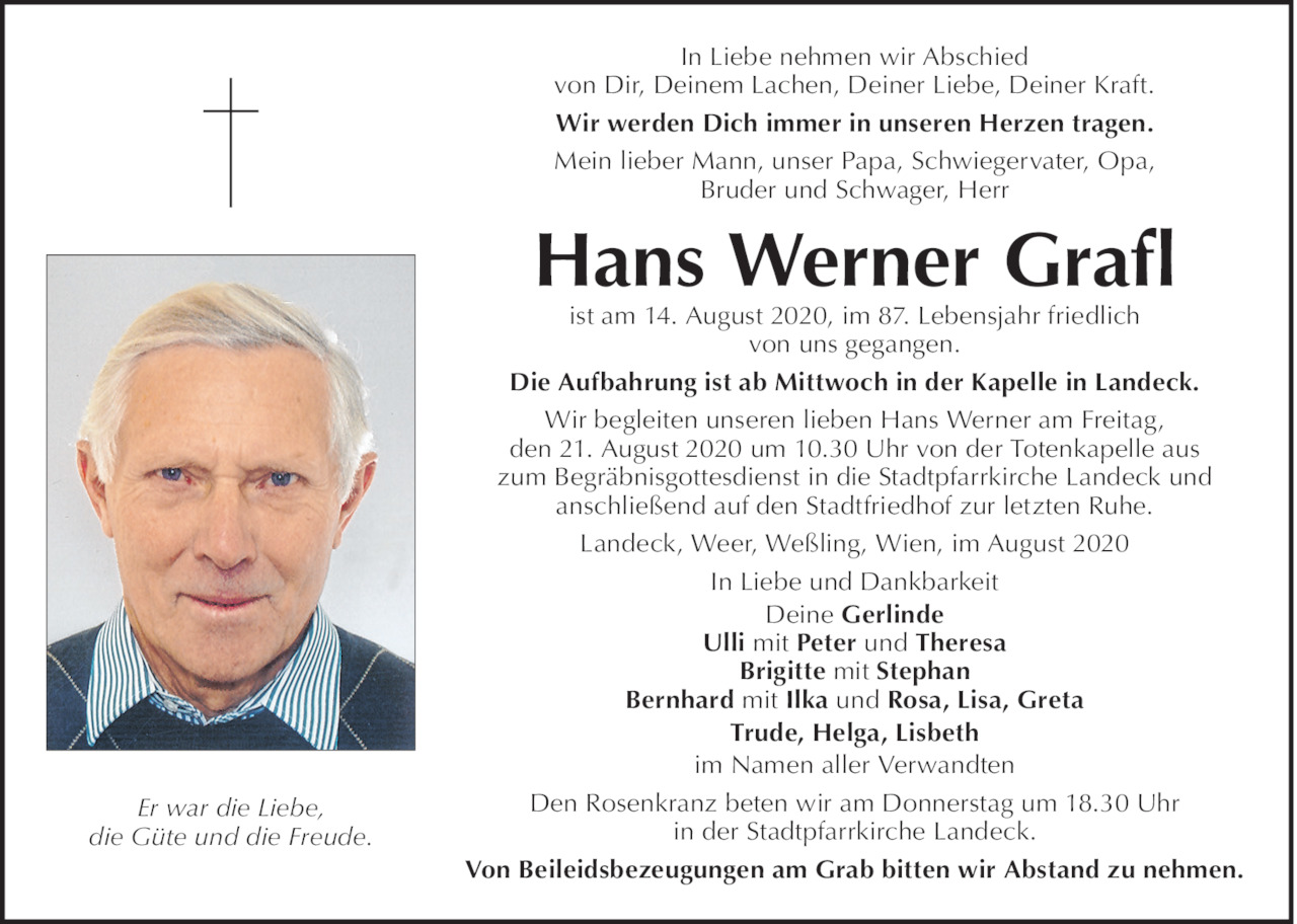 Hans Werner Grafl Bild