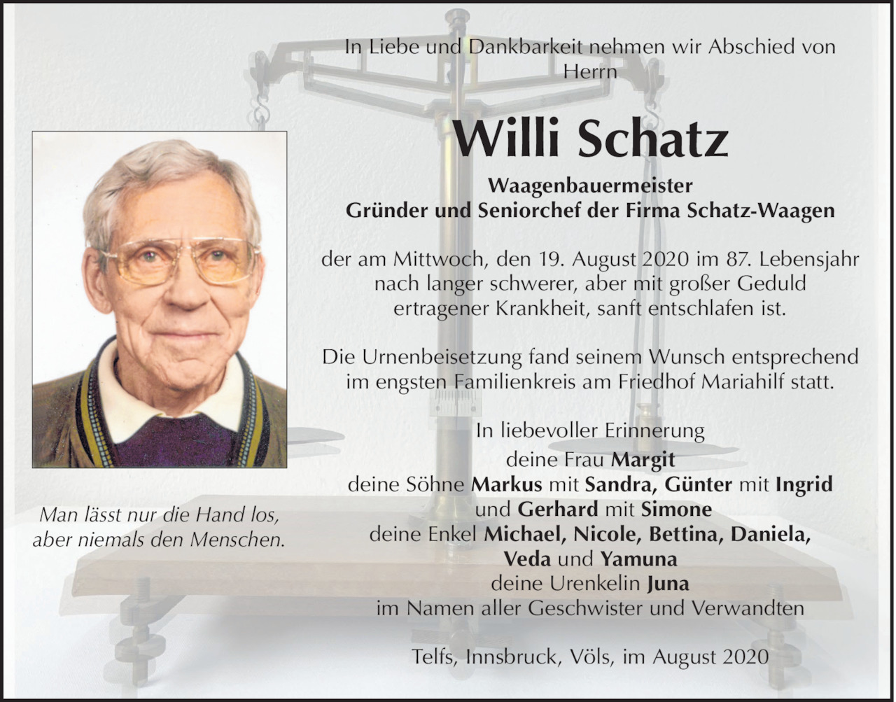 Wilhelm Schatz  Bild