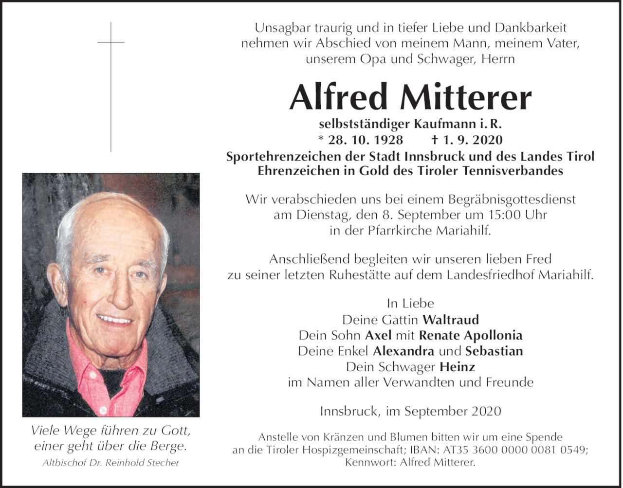Alfred Mitterer Bild