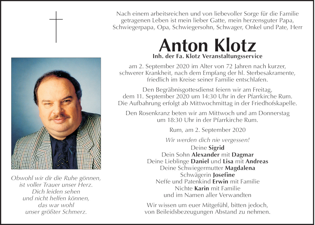 Anton Klotz Bild
