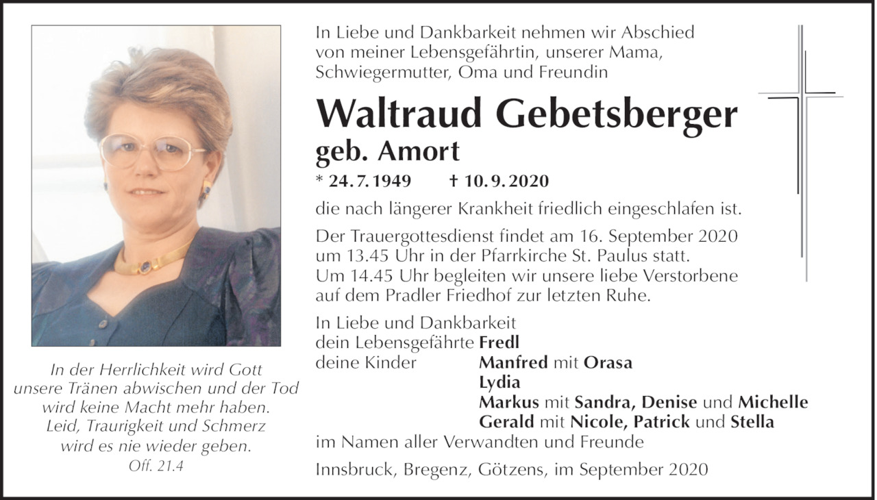 Waltraud  Gebetsberger Bild