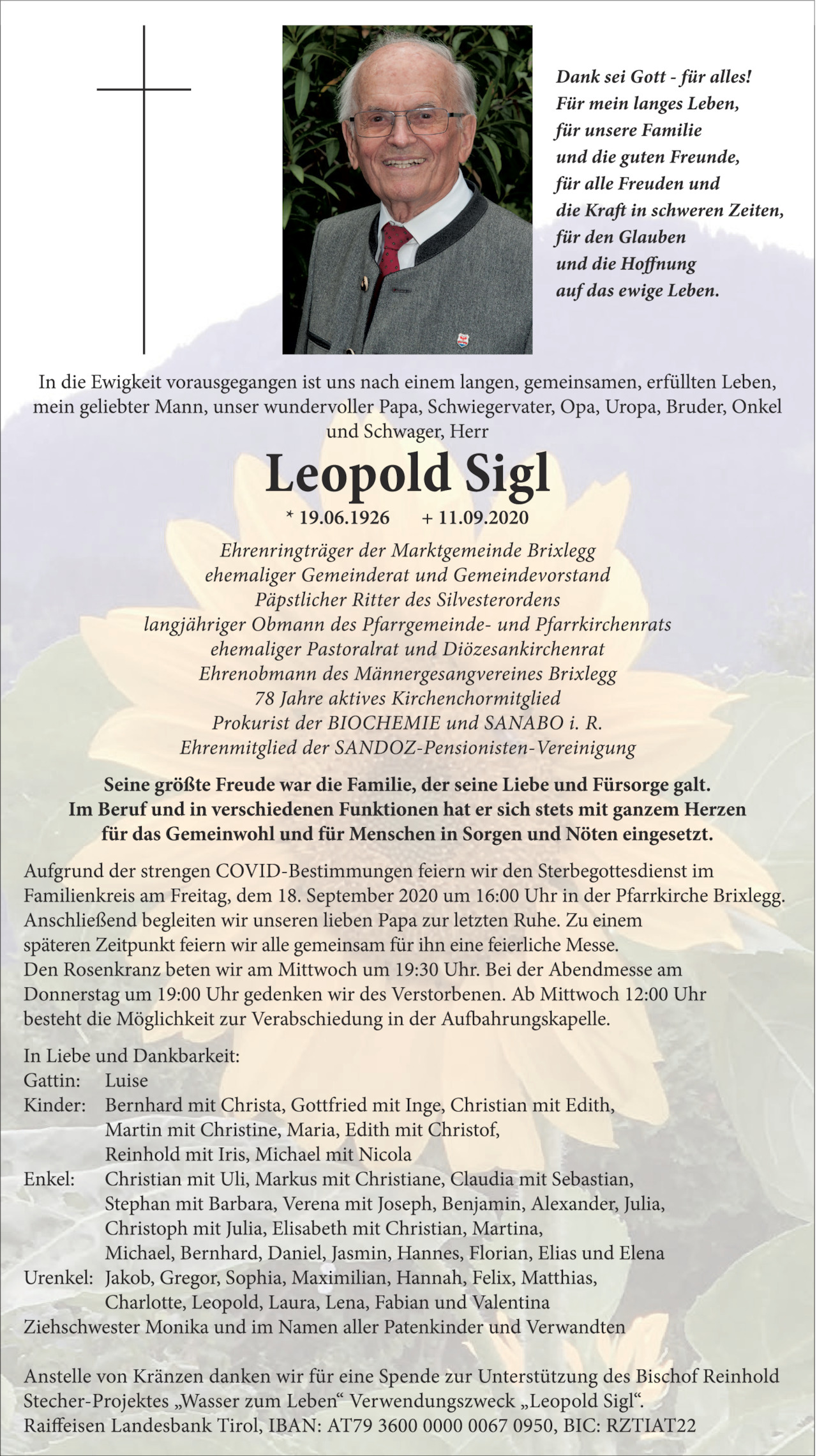 Leopold Sigl Bild