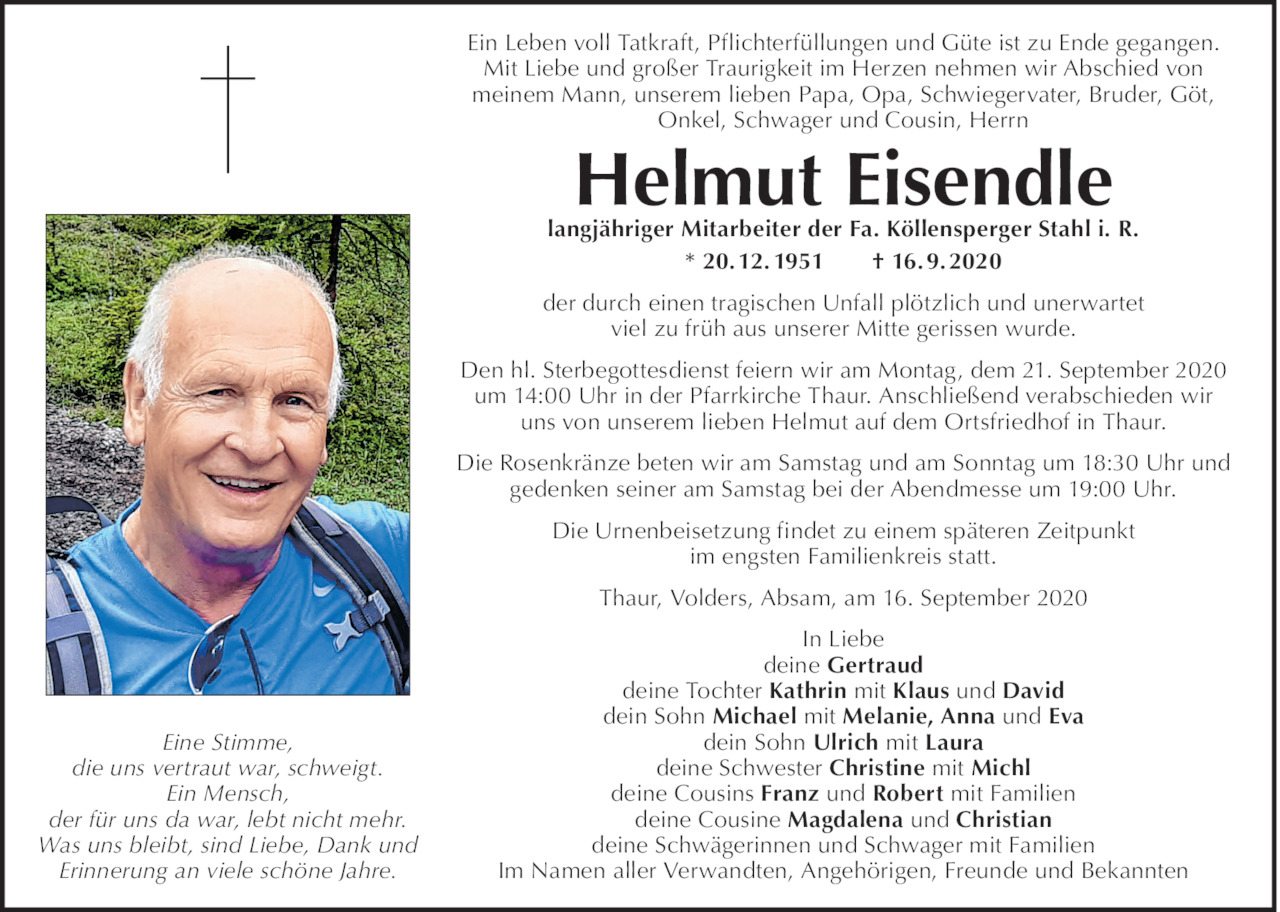 Helmut Eisendle  Bild