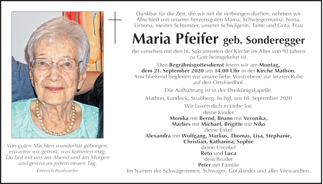 Maria Pfeifer Bild