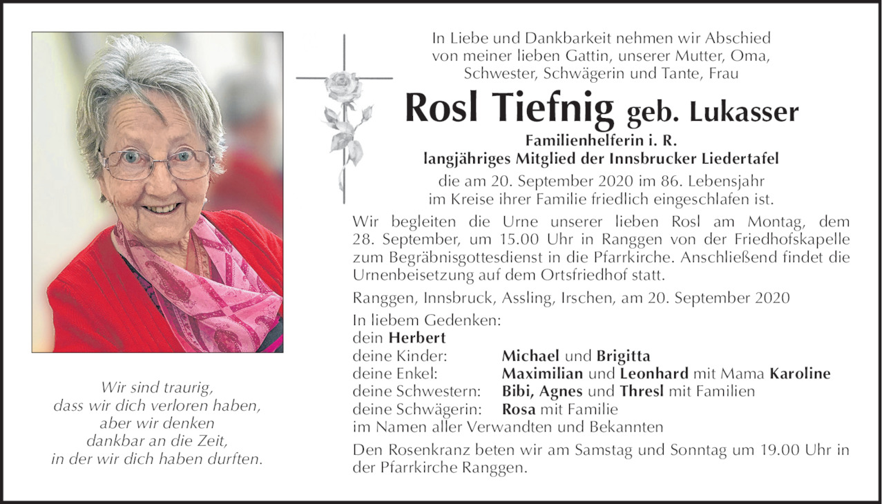 Rosl Tiefnig Bild