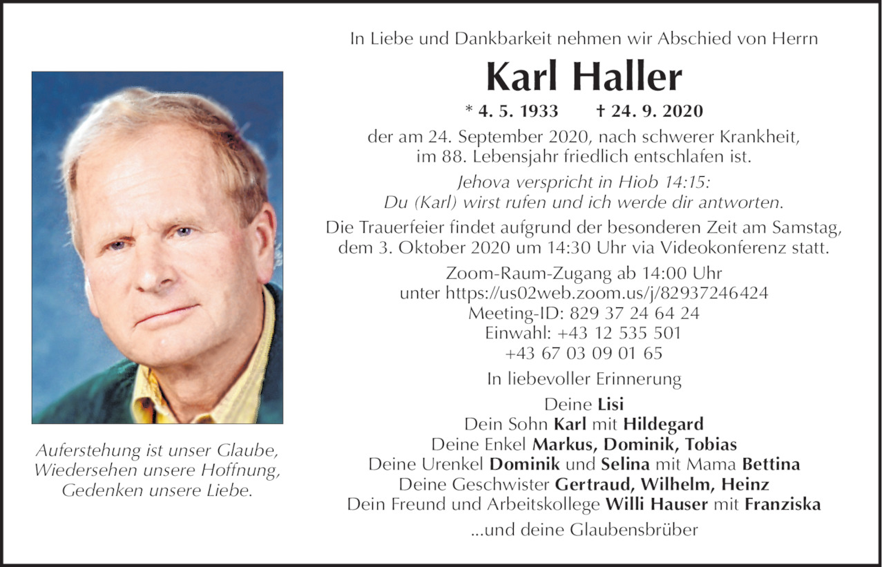 Karl Haller Bild
