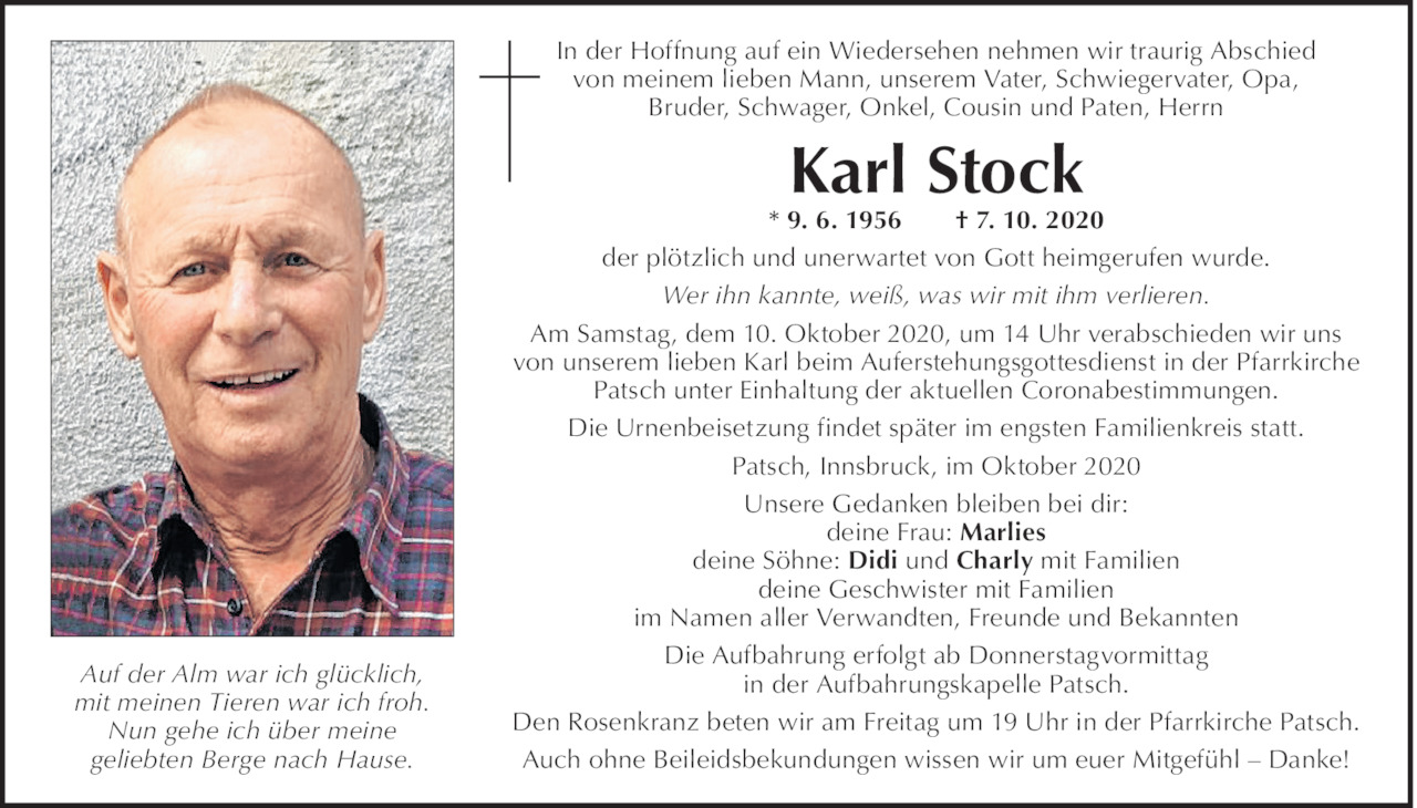 Karl  Stock Bild
