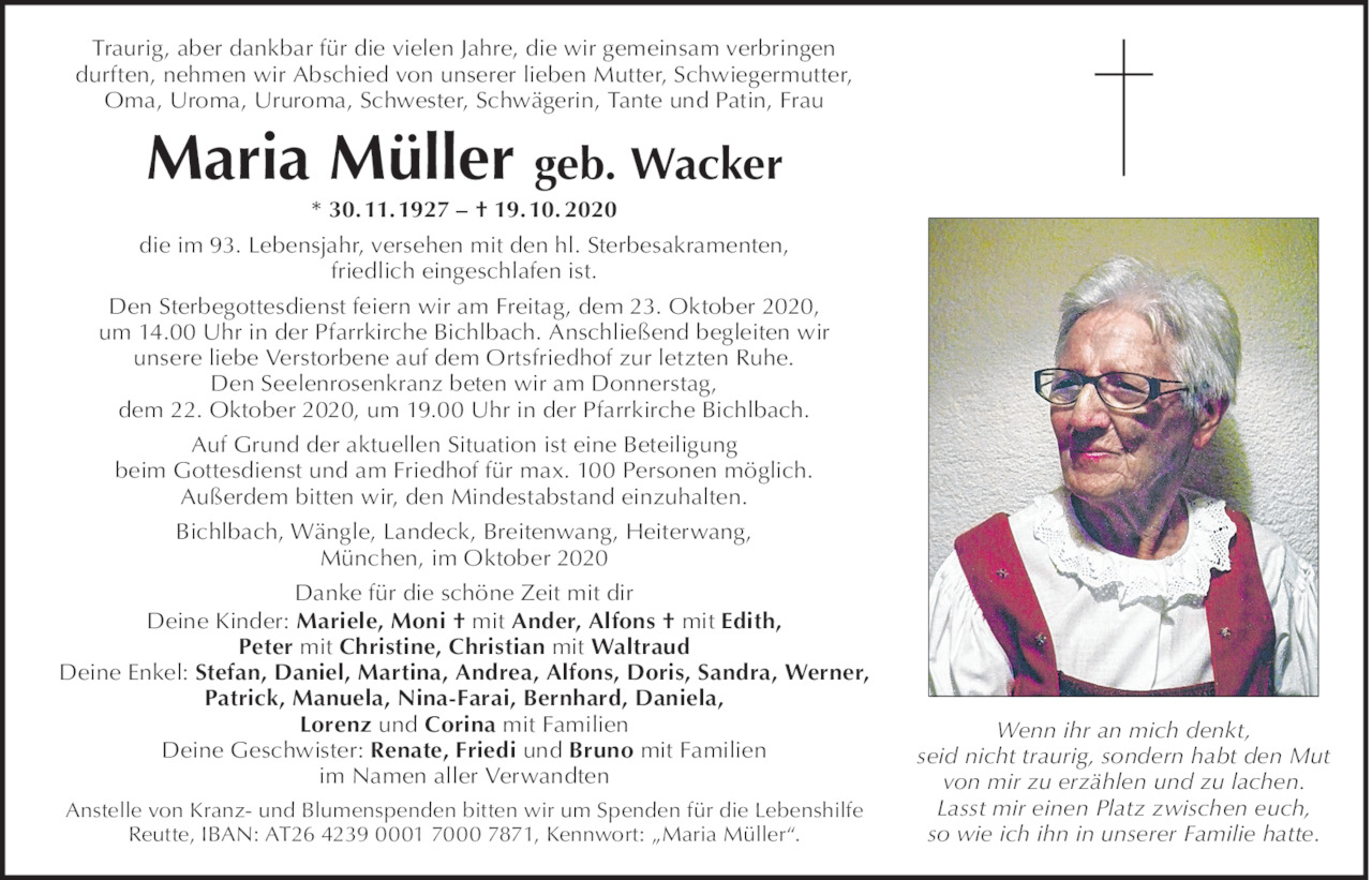 Maria Müller Bild