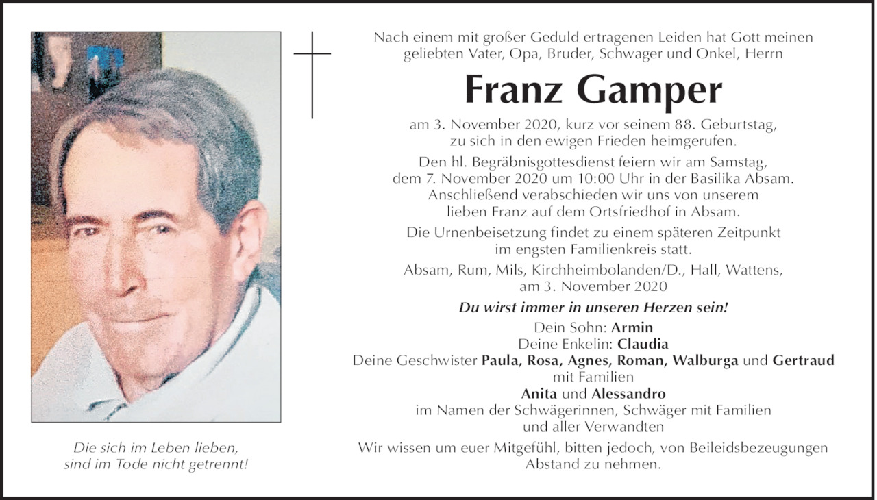 Franz Gamper Bild