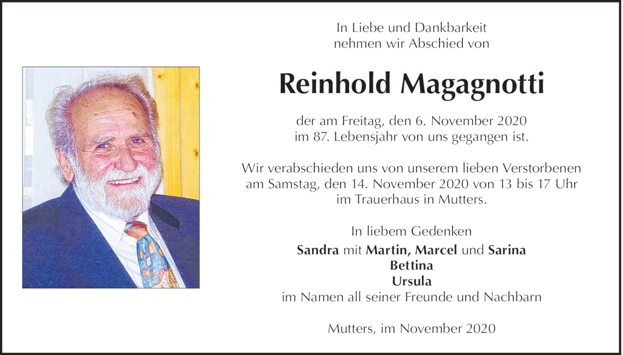 Reinhold Magagnotti Bild