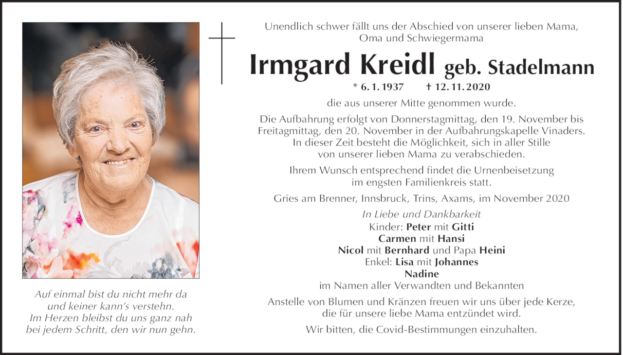 Irmgard Kreidl  Bild