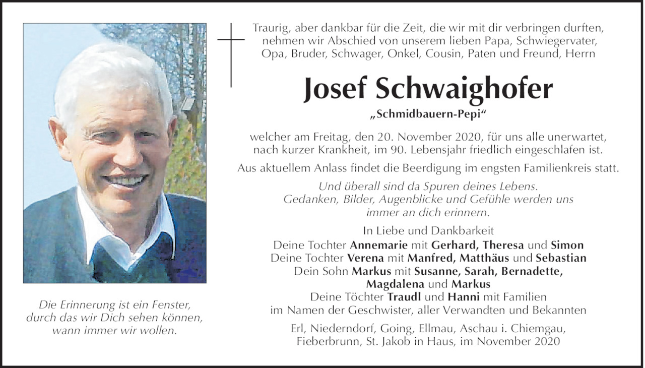 Josef Schwaighofer Bild